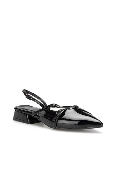 DARK SEER Ds Spillo-909 Patent Leather Black Women's Daily Classic Heeled Shoes