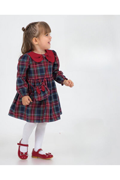 Micii Ștrumfi Rochie în carouri pentru fete Elisa