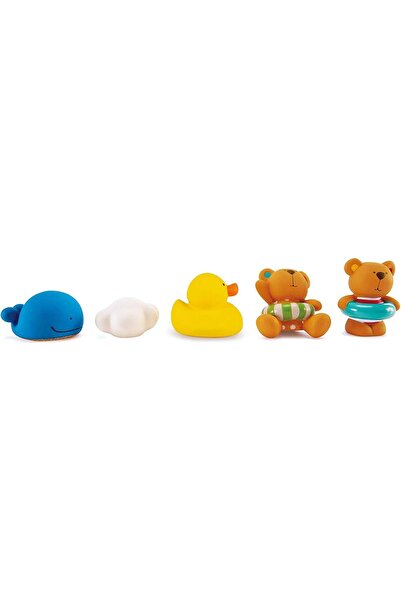 Hape Teddy & Friends Educational Bath Toy - 5 Pack Multicolor Spray Toys (0+ months)
