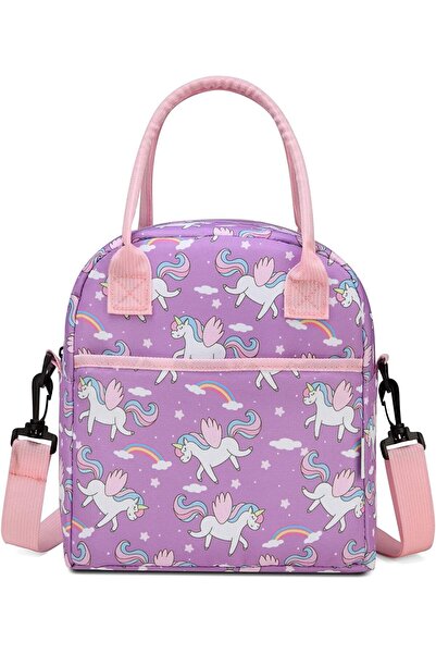 VASCHY Insulated Lightweight Lunch Bag for Kids - Pink Unicorn