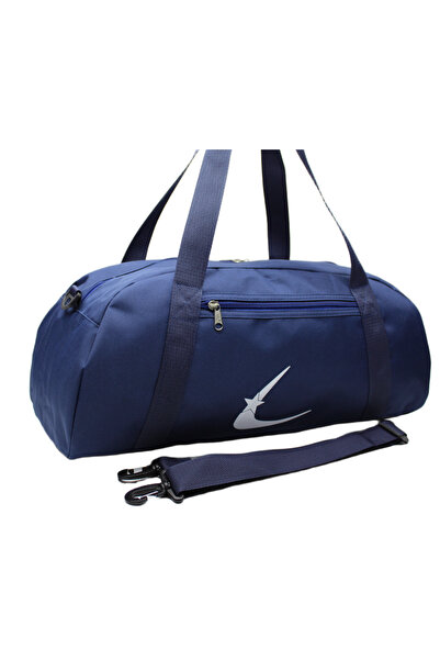 Çınka Bags Navy Blue Color Water Resistant Fabric Travel Sports Gym and Fitness Bag