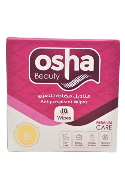 Osha Beauty Antiperspirant Wipes - 10 wipes