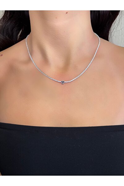 BASIC İnce su yolu kalpli kolye