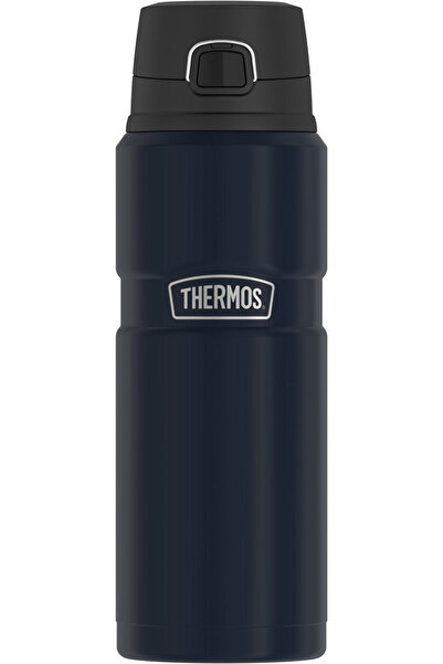 Thermos Stainless King Vacuum-Insulated Drink Bottle, 24 Ounce, Midnight Blue