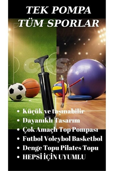 CKSPOR LUXURY مضخة كرة البيلاتس - مضخة يدوية (لكرات البيلاتس والكرات الرياضية)