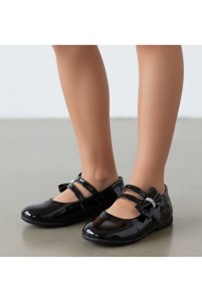 Görkem bebe ayakkabı ve tekstil Girl's Velcro Non-Slip Sole Ballerinas