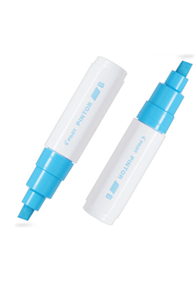 Pilot قلم رصاص (ب) ذو طرف مقطوع أزرق باستيل (قطعتان)