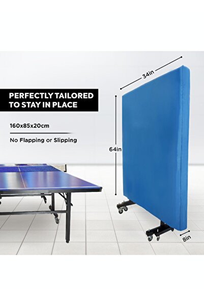 Sparnod Fitness Sparnod SOTC-1 Table Tennis Table Cover – All-Weather Polyester, UV Block, Dust & Water Resistant