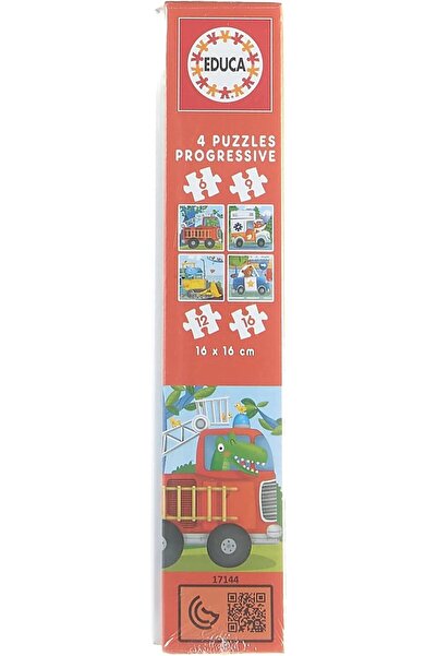 EDUCA Rescue Patrol Progressive Puzzles for Kids – 6, 9, 12, 16 Pieces (17144)