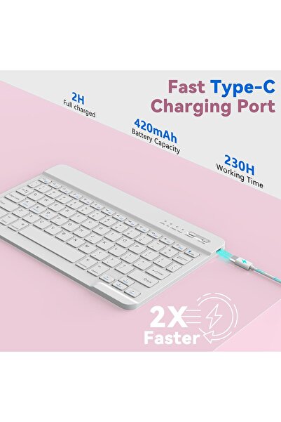 HYX iPad Pro 11-inch (M4) 2024 Keyboard Case (Pink)