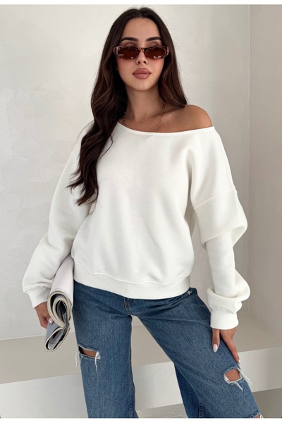 Noa&Noa Kayık yaka 3 iplik sweat