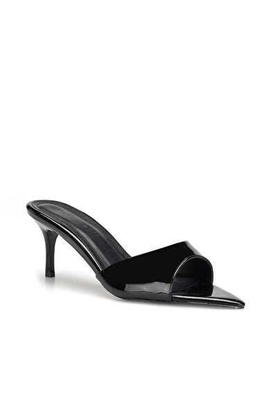 DARK SEER Ds Spillo-700 Patent Leather Black Women's Daily Classic Heeled Shoes
