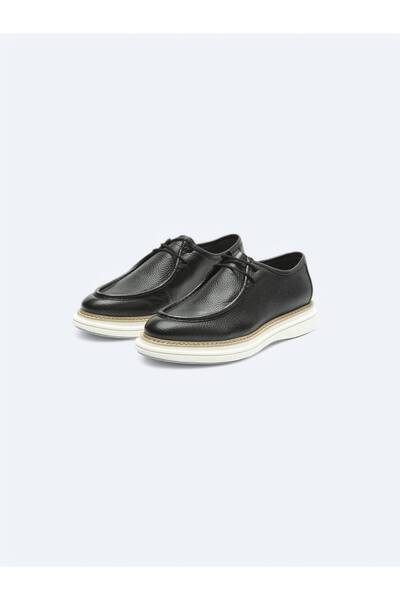 Kip Black Leather Classic Shoes