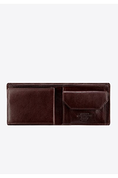 Wittchen Men's Leather Wallet with Additional Panel, Brown, Leather