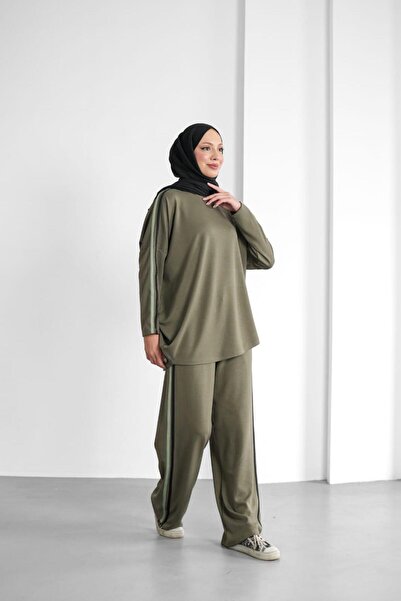 TAYYİBE GİYİM OVERSİZE KALIP İKİLİ TAKIM
