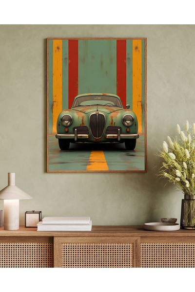 Tuba Decor Tablo dintr-o singură bucată cu rame din lemn pentru sufragerie, s...