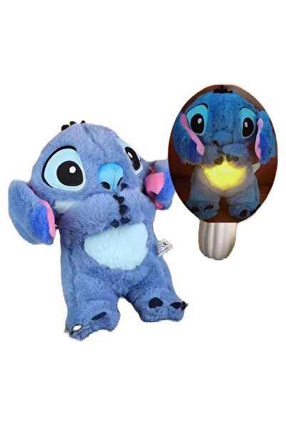 BimBimBo Jucărie de pluș Breathing Stitch cu melodii liniștitoare, albastră, ...