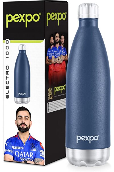 pexpo زجاجة كهربائية من الفولاذ المقاوم للصدأ - تحافظ على المشروبات ساخنة وبا...