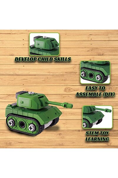 fitto Take Apart Toys Tank For Boys with Screwdriver Play Kit Stem Toys For 3 Year Old