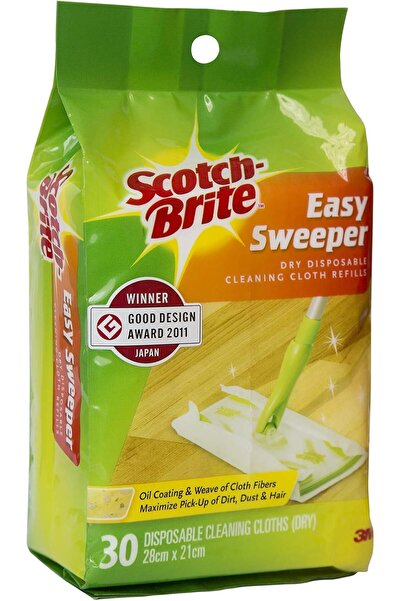 Generic Scotch-Brite Easy Sweeper Refillable Dry Mop Cloths, Disposable 28×21...
