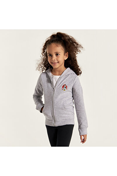 Disney Minnie Mouse Print Sweatshirt with Hood and Long Sleeves