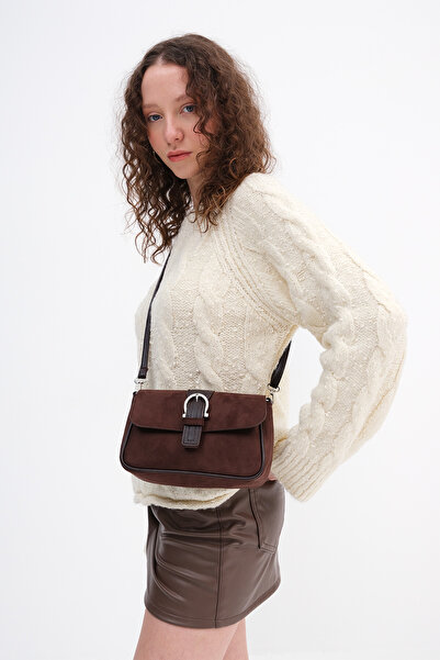 Addax Geantă din piele intoarsa cu detaliu cu catarama Ç2159