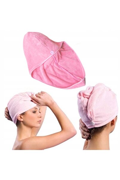 zola Turban towel, quick drying, microfibre, 55x22 cm, pink