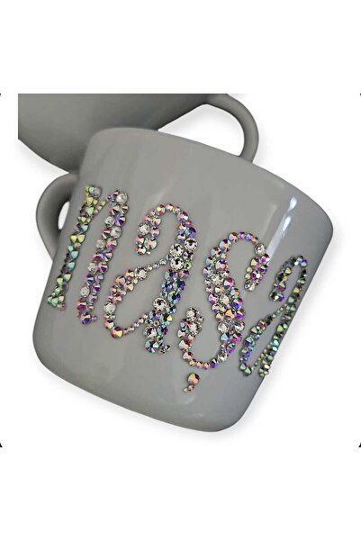 by Alexandra Vacarusi Personalized mug with Swarovski Crystals and Preciosa Crystals, mug for godmother, personalized gift