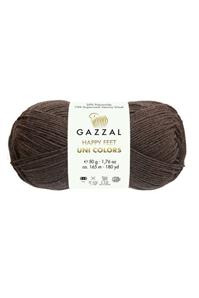 Gazzal Happy Feet Uni Colors 75% Merinos 25% Poliamidă Ață de tricotat 50 g / 165 m-3558-1 BUC.