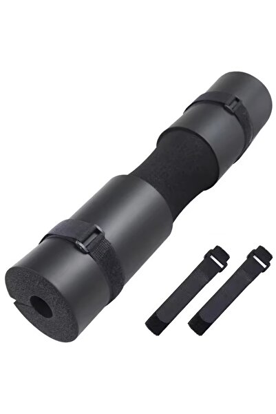 zola Protecție bară de greutăți, fabricată din spumă NBR, 2 curele de protecție, lungime 44 cm, neagră