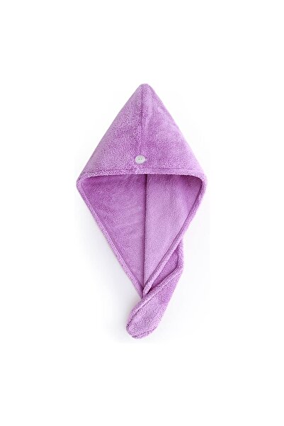 zola Turban towel, made of microfiber, easy to use, pleasant to the touch, 55x22 cm, purple