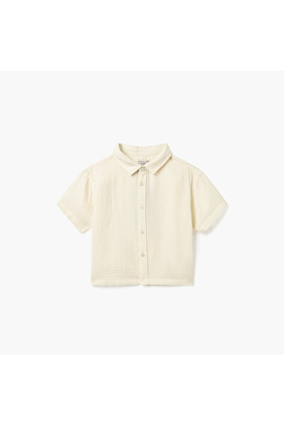 Lee Cooper Solid Shirt with Short Sleeves