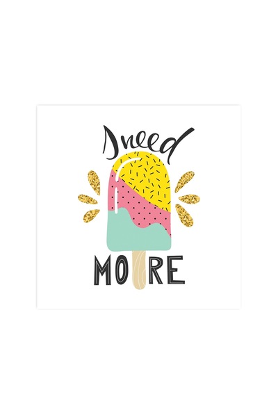 4Decor Tablou pânză 4Decor, Înghețată, 50x50cm, DE0141