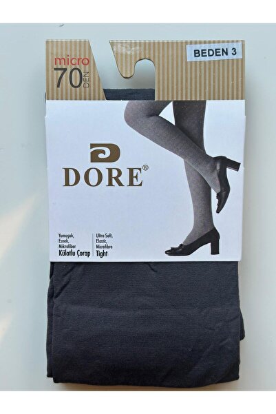 The huez Dore 70 Den Opak-Mat Microfiber Soft Pantyhose (Dark Gray-Anthracite)