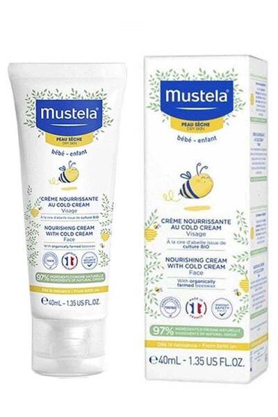 Mustela Nourishing Baby Face Cream with Cold Cream for Babies, 40 ml