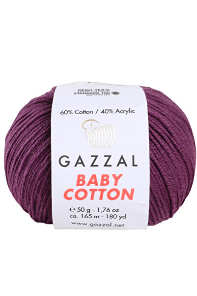 Gazzal Bumbac pentru bebeluși 50% bumbac 50% ață de tricotat acrilic 50 g / 2...