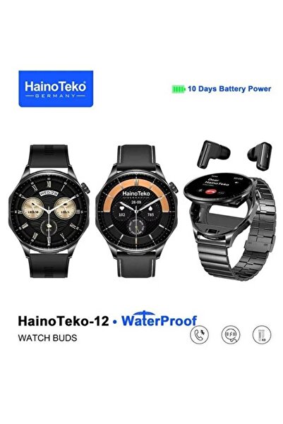 TEKNOBO hain teko 12 buds akıllı saat kulaklık bırlıkte 2ın1 konusma nabız tansıyon amoled ekran orjınalseri