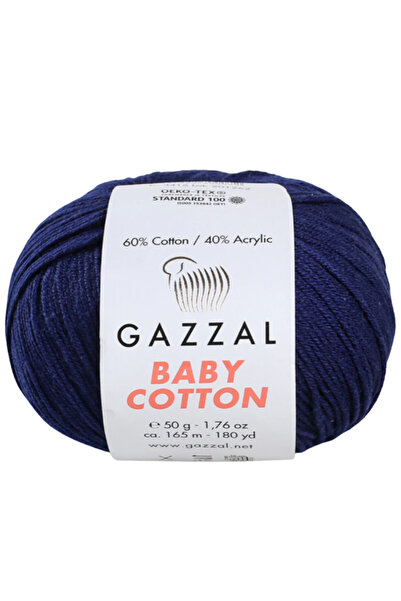 Gazzal Baby Cotton 50% Cotton 50% Acrylic Knitting Yarn 50 g / 205 M-3438
