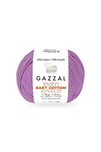 Gazzal Baby Cotton XL 50% памук 50% акрил – 50 г 105 м прежда за плетене-3414...