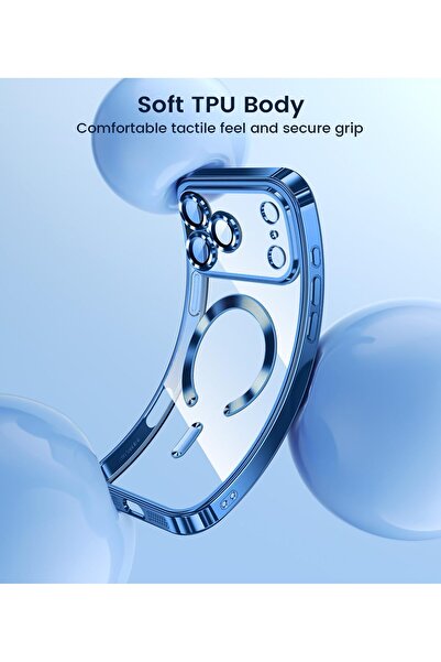 Nezih Case Apple iPhone 17 Pro Max Compatible Corners Colorful Transparent Camera Protected Silicone Cover