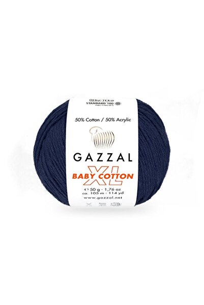 Gazzal Bumbac pentru bebeluși XL 50% Bumbac 50% Acrilic – 50 g 105 m Fir de t...