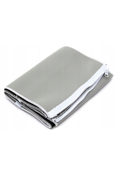 zola Fitness belt, neoprene with zipper, 86/130x24 cm, grey