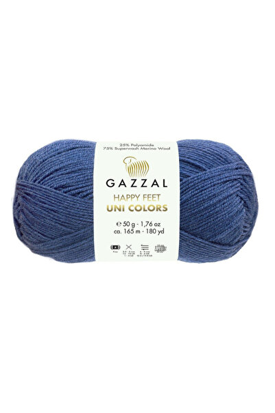 Gazzal خيوط حياكة هابي فيتس يوناي كولورز 75% صوف ميرينو 25% بولي أميد 50 جرام...