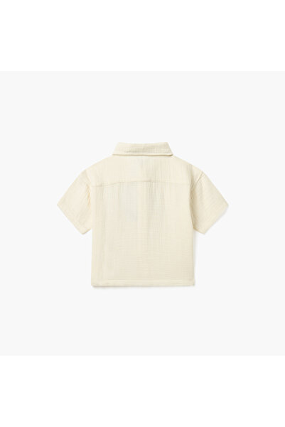 Lee Cooper Solid Shirt with Short Sleeves