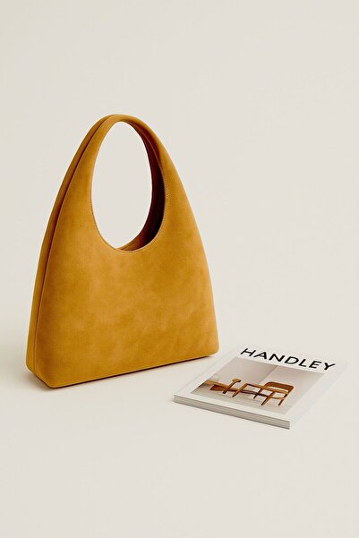 Handley Lüks Klasik Suet Omuz Çantası