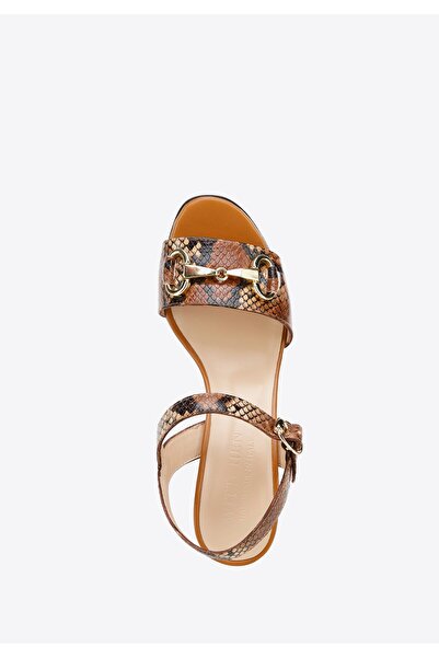 Wittchen Women's Leather Sandals with Buckle, Brown, Leather