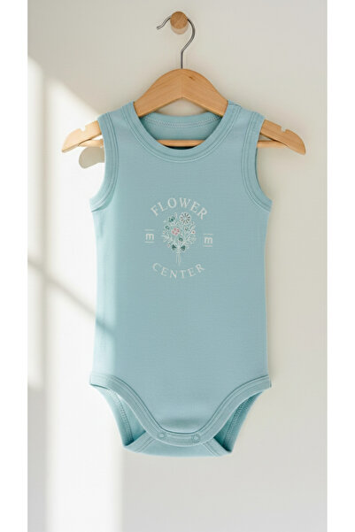 Doray Organic بدلة داخلية للفتيات الصغيرات مزودة بأزرار كبس |   نمط زهري |   ملابس الأطفال