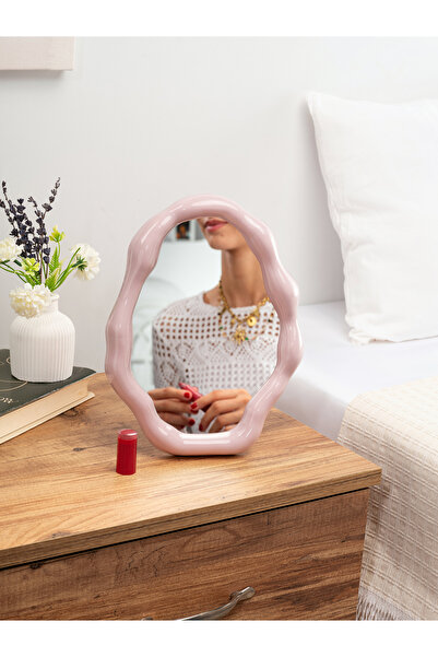 Evrio Modern bulut formlu makyaj aynası , takı tabağı , duvar aynası parlak p...