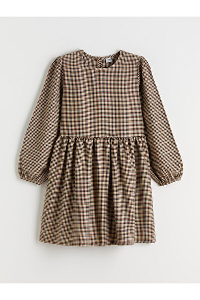LC Waikiki Rmz Gi̇yi̇m Farkiyla Zero Roba Collar Checkered Embroidered Girl's...