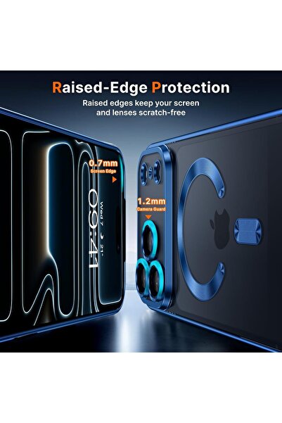 Nezih Case Apple iPhone 17 Pro Max Compatible Corners Colorful Transparent Camera Protected Silicone Cover